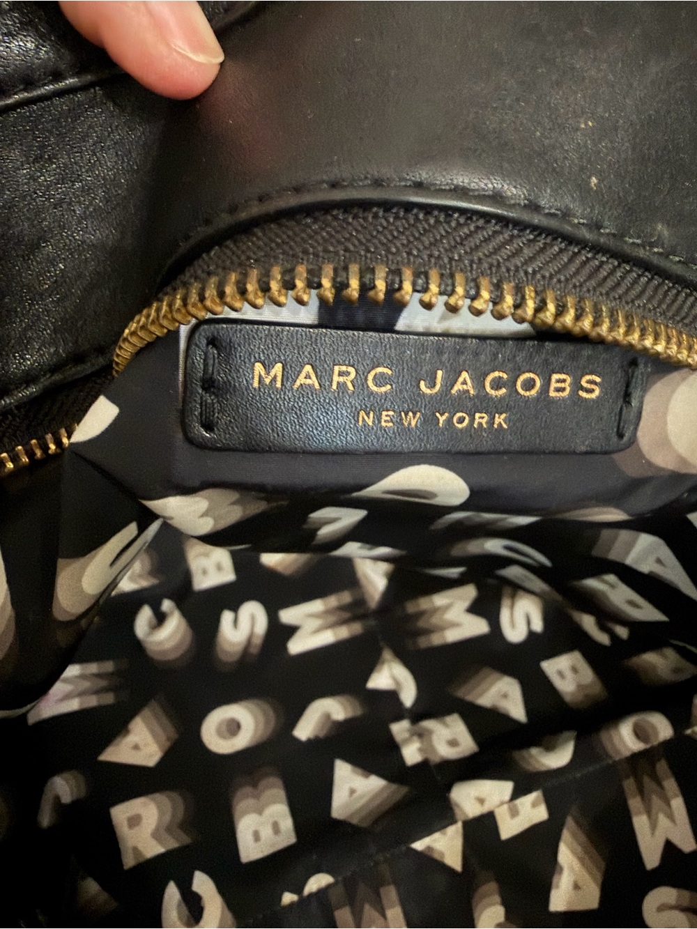 RARE Marc Jacobs Flash Black Embossed Leather Weekend Bag tote with Straps - Picture 13 of 15
